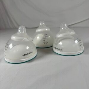 Nanobébé Size 5oz White Breastmilk-Preserving Anti-Colic Breastmilk Bottles